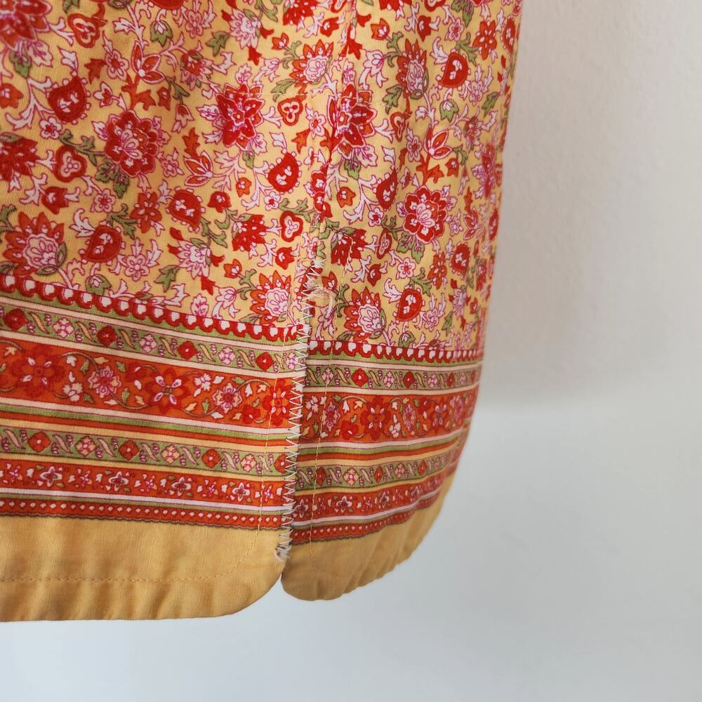 Vintage Faded Glory Floral Paisley Patterned Midi Pencil Skirt M - Picture 3 of 13